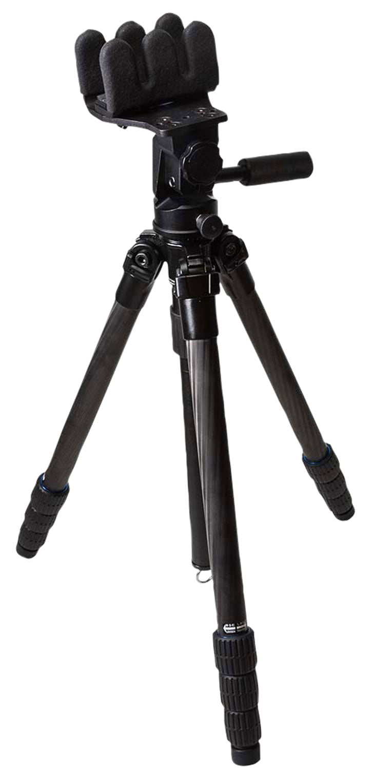 Kopfjager K800 CF Tripod Reaper Grip Kit Carbon Fiber Black 360 Degree Pan 4-Level Legs