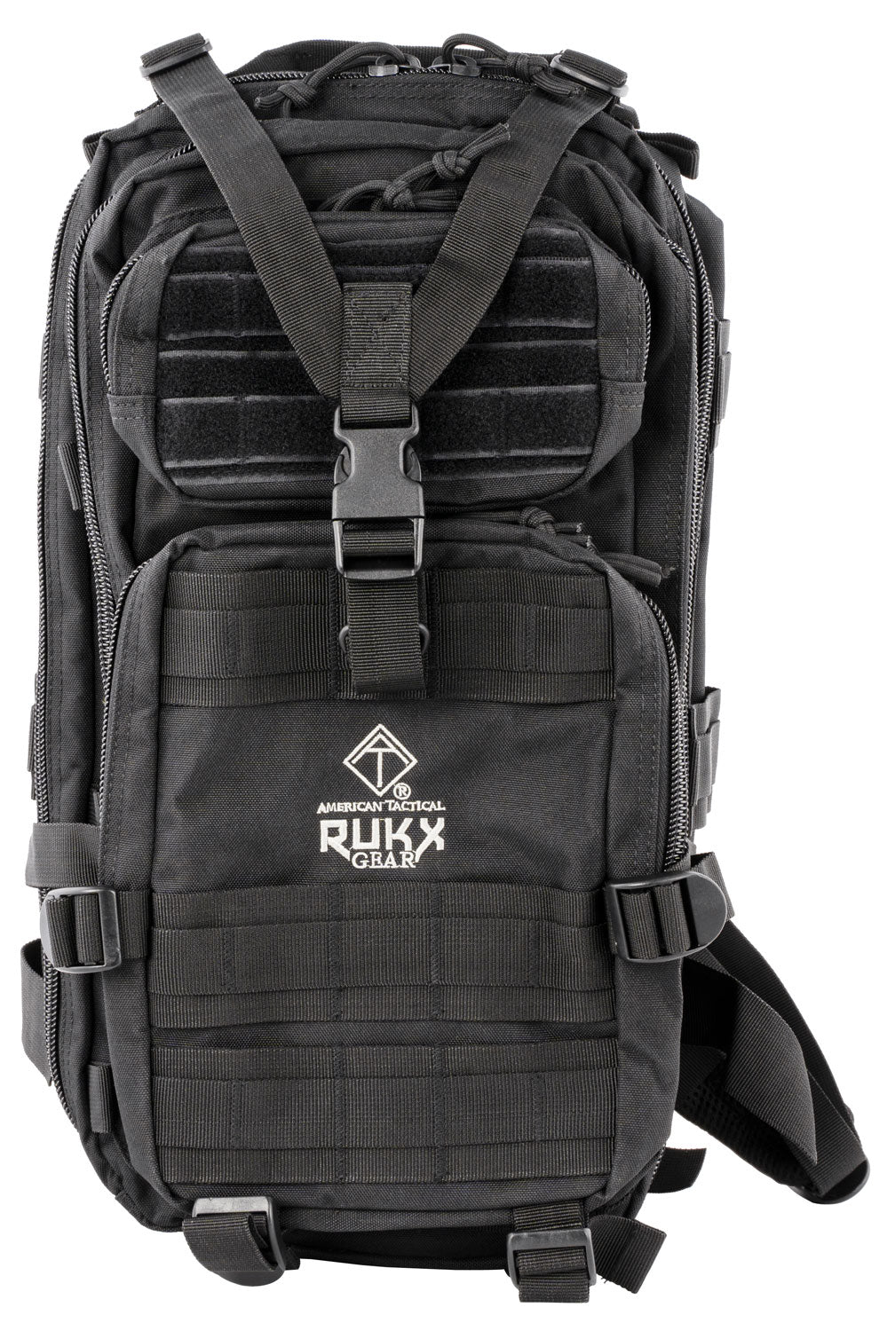 Rukx Gear ATICT1DB Black 600D Polyester Tactical 1 Day Pack