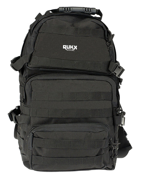 Rukx Gear ATICT3DB Black 600D Polyester Tactical 3 Day Pack 1531 Cu In