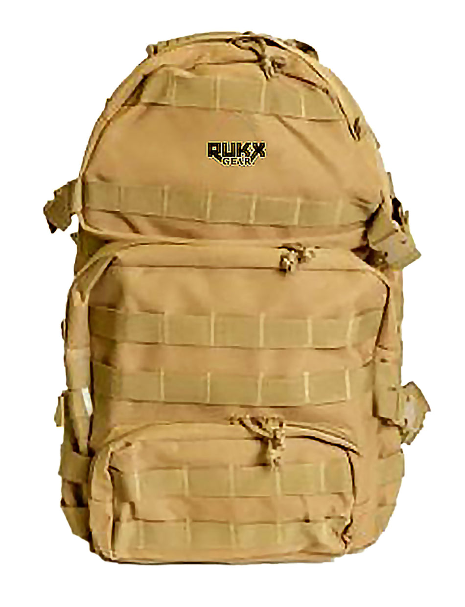 Rukx Gear ATICT3DT Tan 600D Polyester Tactical 3 Day Pack 1531 Cu In