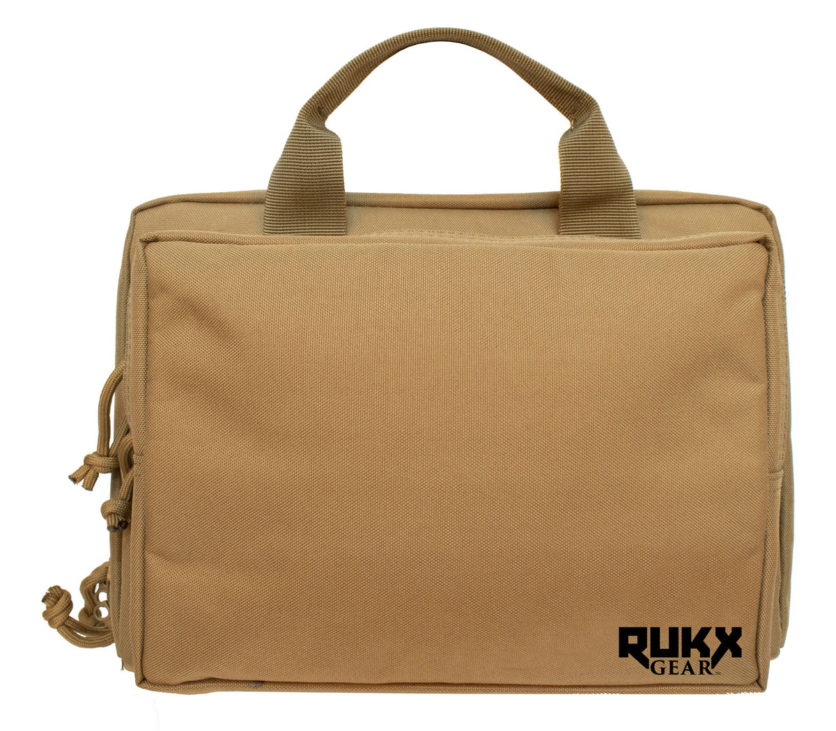 Rukx Gear Double Pistol Bag Tan 600D Polyester for 2 Handguns