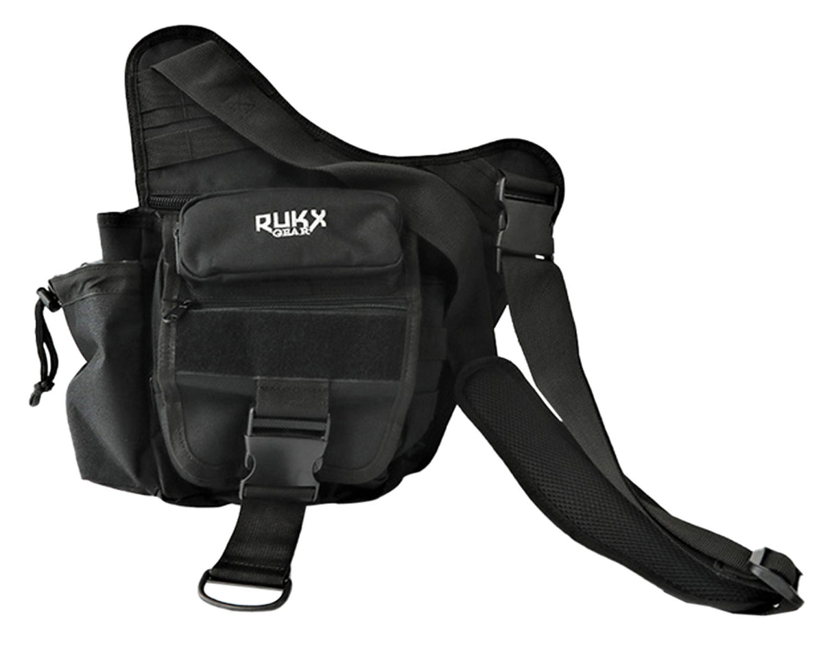 Rukx Gear ATICTSBB Black 600D Polyester Single Strap Sling Carry Bag