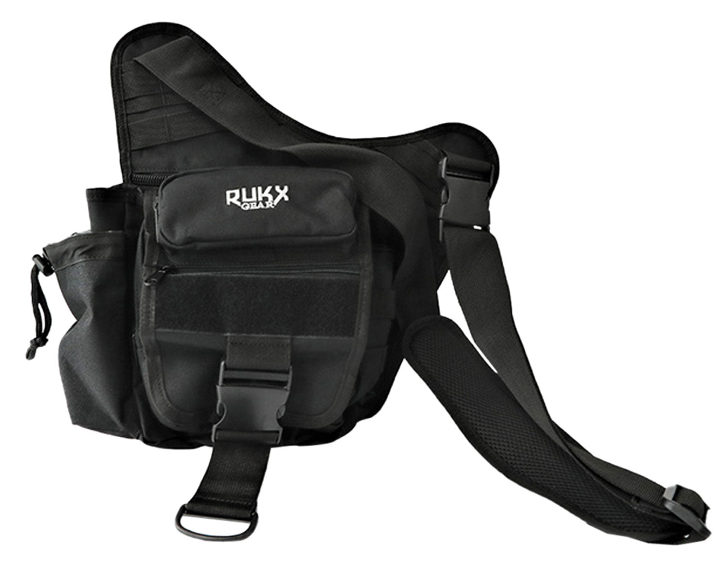 Rukx Gear ATICTSBB Black 600D Polyester Single Strap Sling Carry Bag