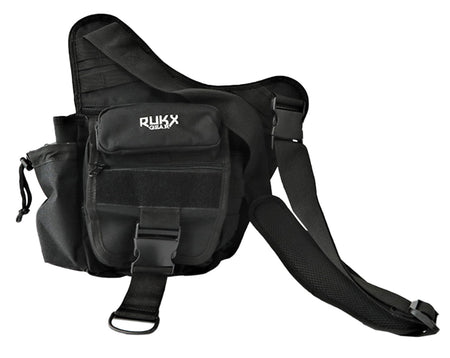 Rukx Gear ATICTSBB Black 600D Polyester Single Strap Sling Carry Bag