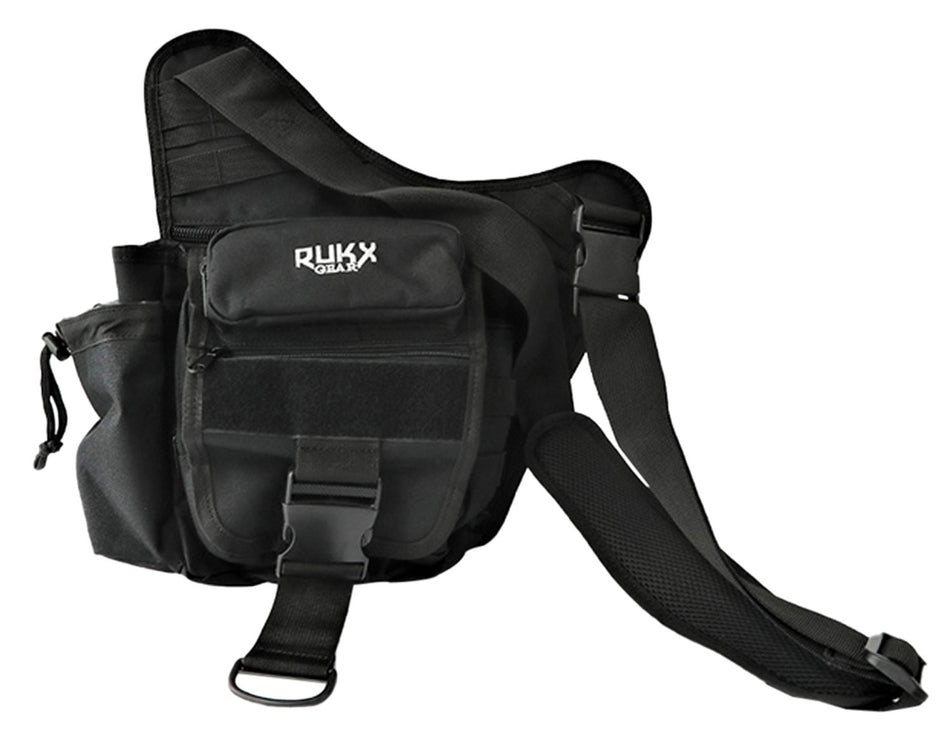 Rukx Gear ATICTSBB Black 600D Polyester Single Strap Sling Carry Bag