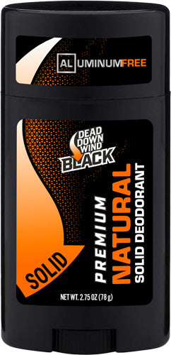 DDW Black Premium Deodorant Natural Solid Formula 2.75oz