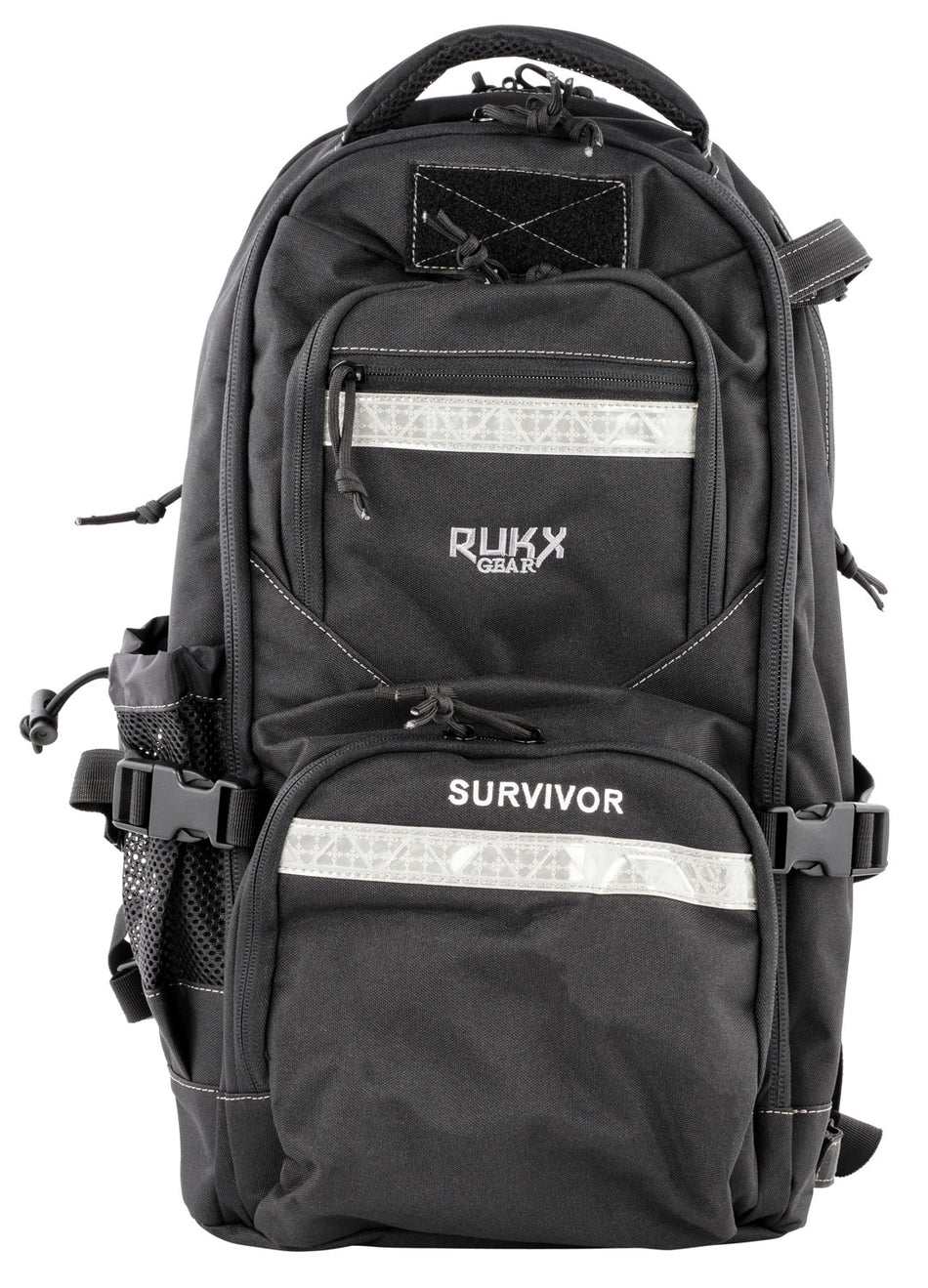Rukx Gear Survivor Backpack Black ATICTSURB 600D Polyester Day Pack