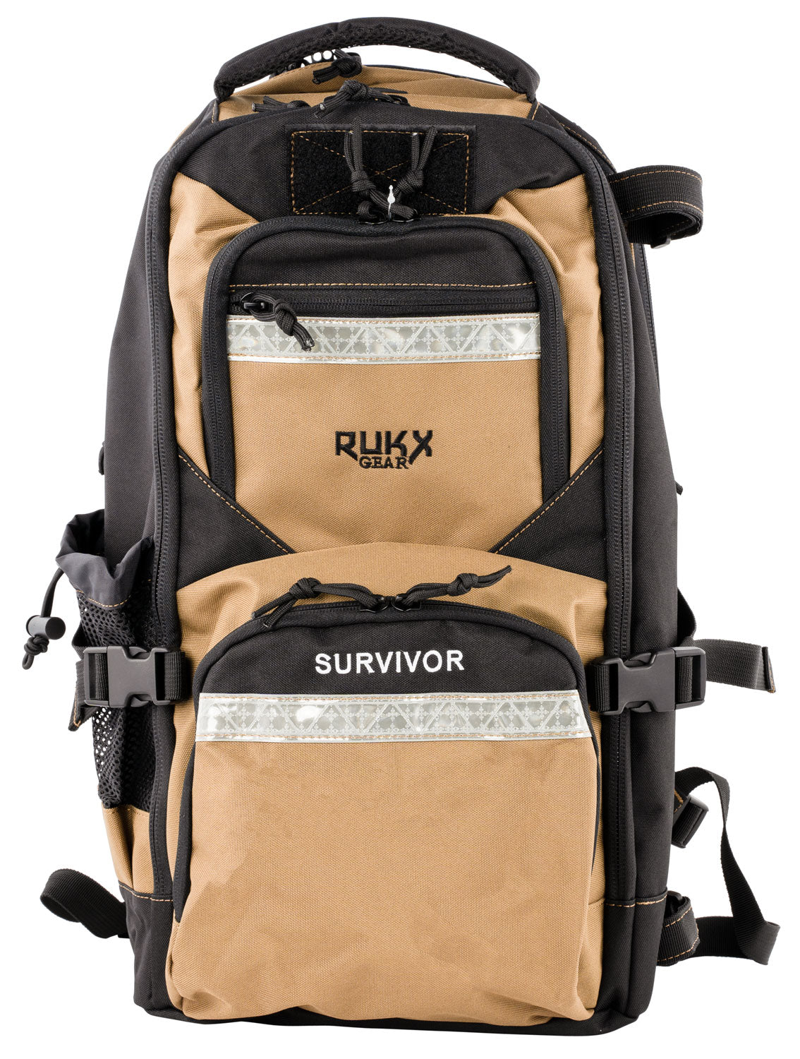 Rukx Gear Survivor Backpack Tan ATICTSURT 600D Polyester Day Pack