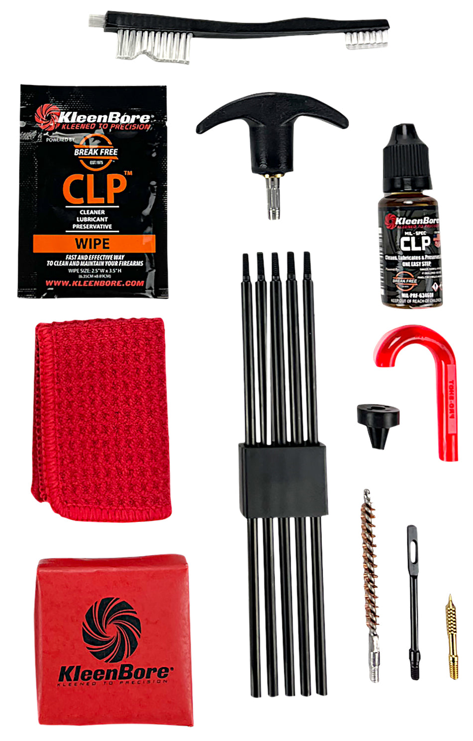 KleenBore Classic Rifle Cleaning Kit K205 – .22, .223, 5.56mm Calibers