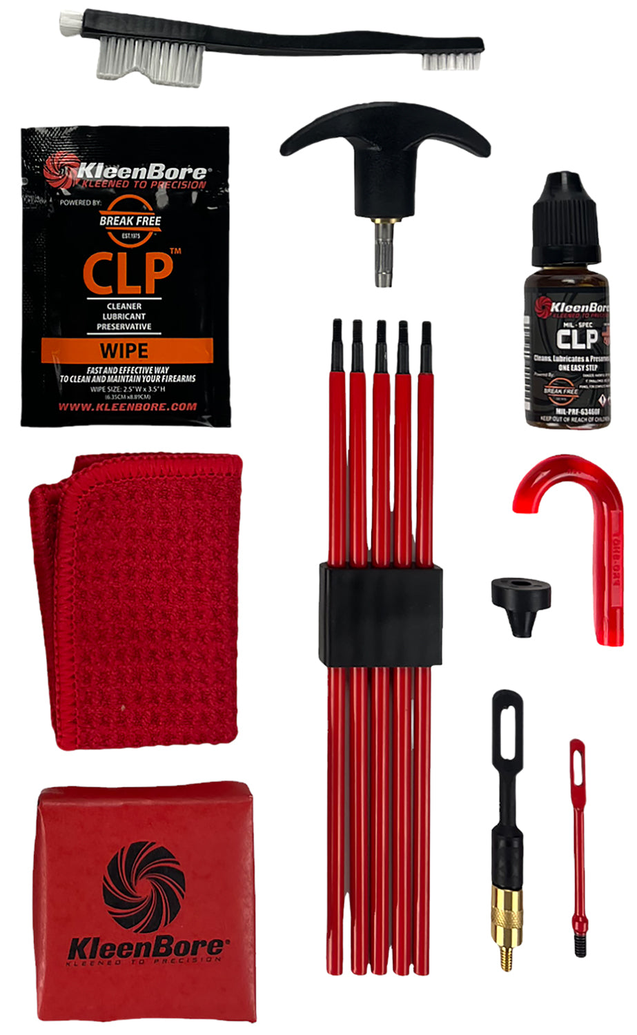 KleenBore SAF-T-CLAD Universal Cleaning Kit SAF300 – .22 Cal–12 Ga Firearms