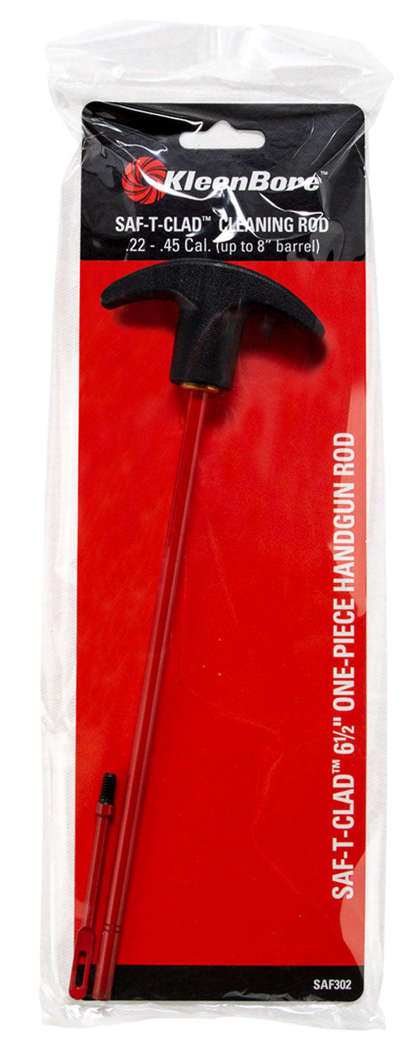 KleenBore SAF-T-CLAD Coated Steel Pistol Cleaning Rod .22-.45 Cal 6.50"