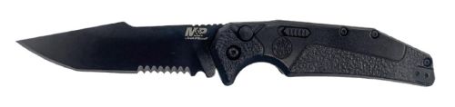 Smith & Wesson M&P H.R.T. 3.5" Tanto Automatic Folding Knife, Black M&P 2.0 Texture