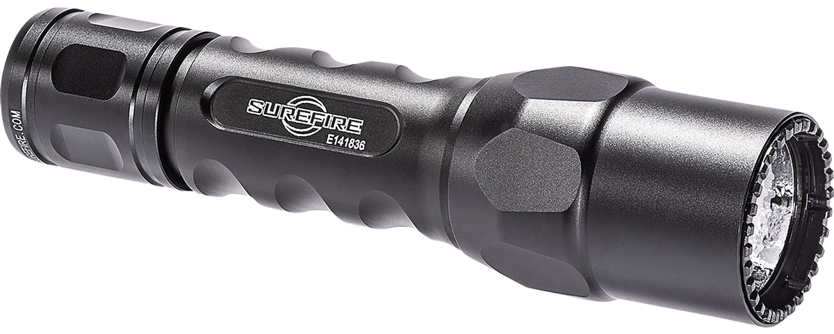 SureFire 6PX Pro 6PXDBK 600 Lumen Dual-Output Flashlight Black Anodized White LED