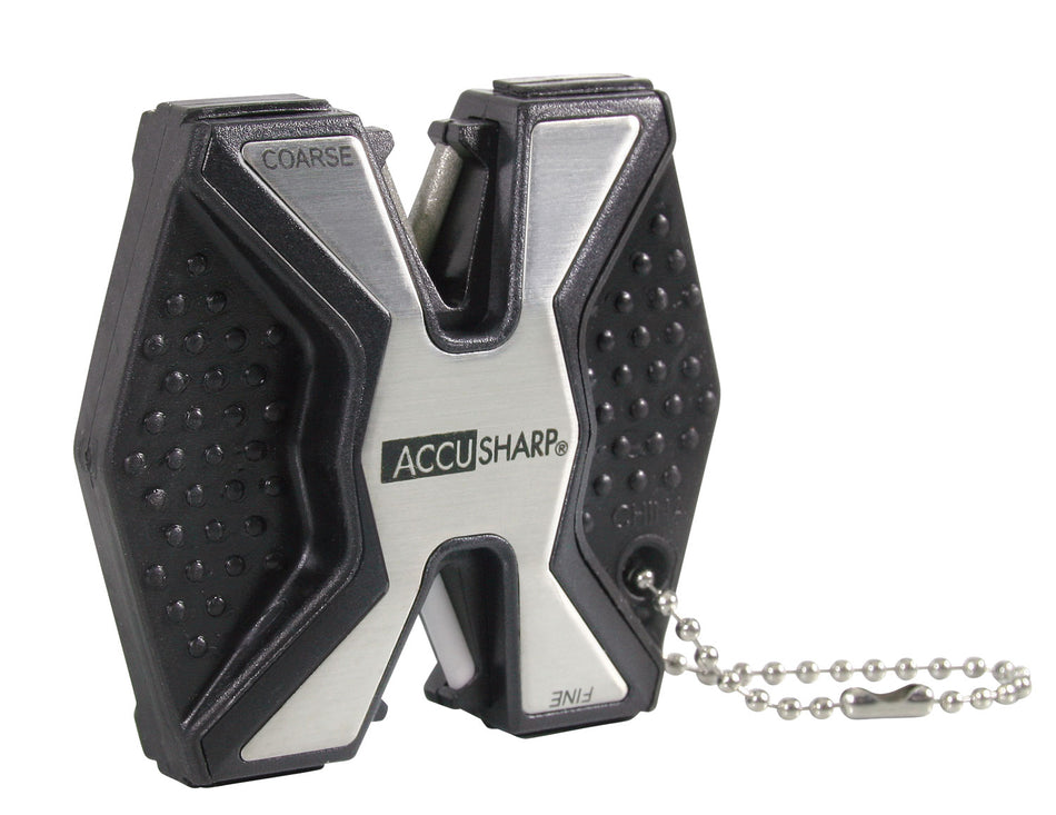 AccuSharp Diamond Pro 2-Step Hand Held Knife Sharpener Brushed Aluminum