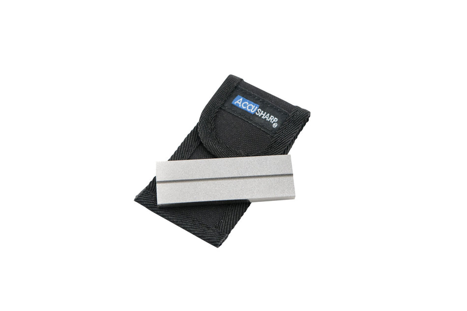 AccuSharp Diamond Pocket Stone Fine & Coarse Dual-Sided Sharpener with Pouch