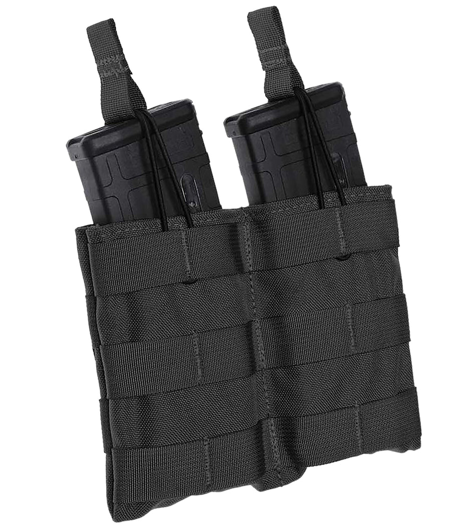 Tacshield T3507BK Double Rifle Magazine Pouch MOLLE Black 1000D Nylon