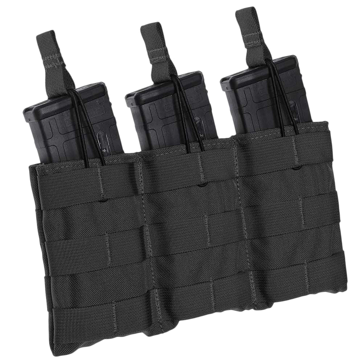 Tacshield T3508BK Triple Rifle Magazine Pouch MOLLE Black 1000D Nylon