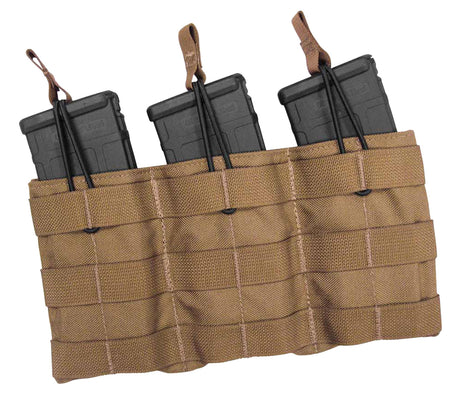 Tacshield T3508CY Triple Rifle Mag Speed Load Pouch Coyote 1000 Denier Nylon