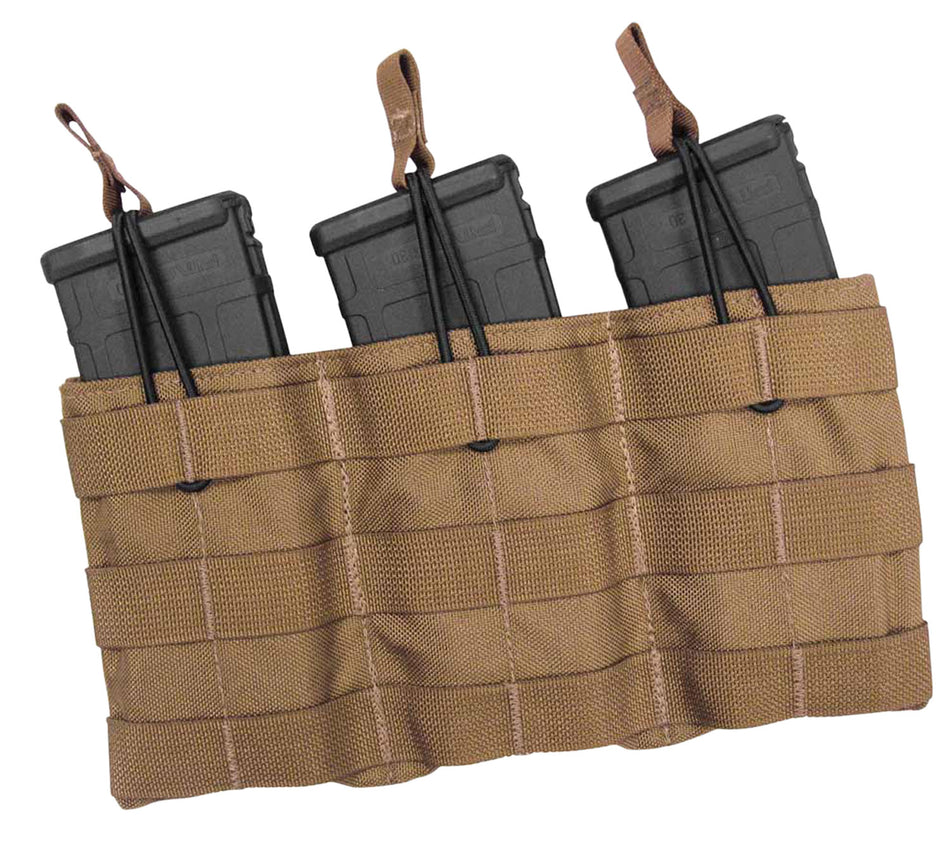 Tacshield T3508CY Triple Rifle Mag Speed Load Pouch Coyote 1000 Denier Nylon