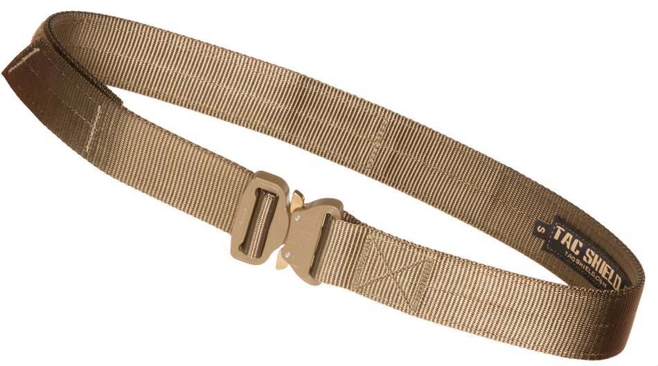 Tacshield T30SMCY Tactical Gun Belt Coyote 1.50" Wide Small 30-34"