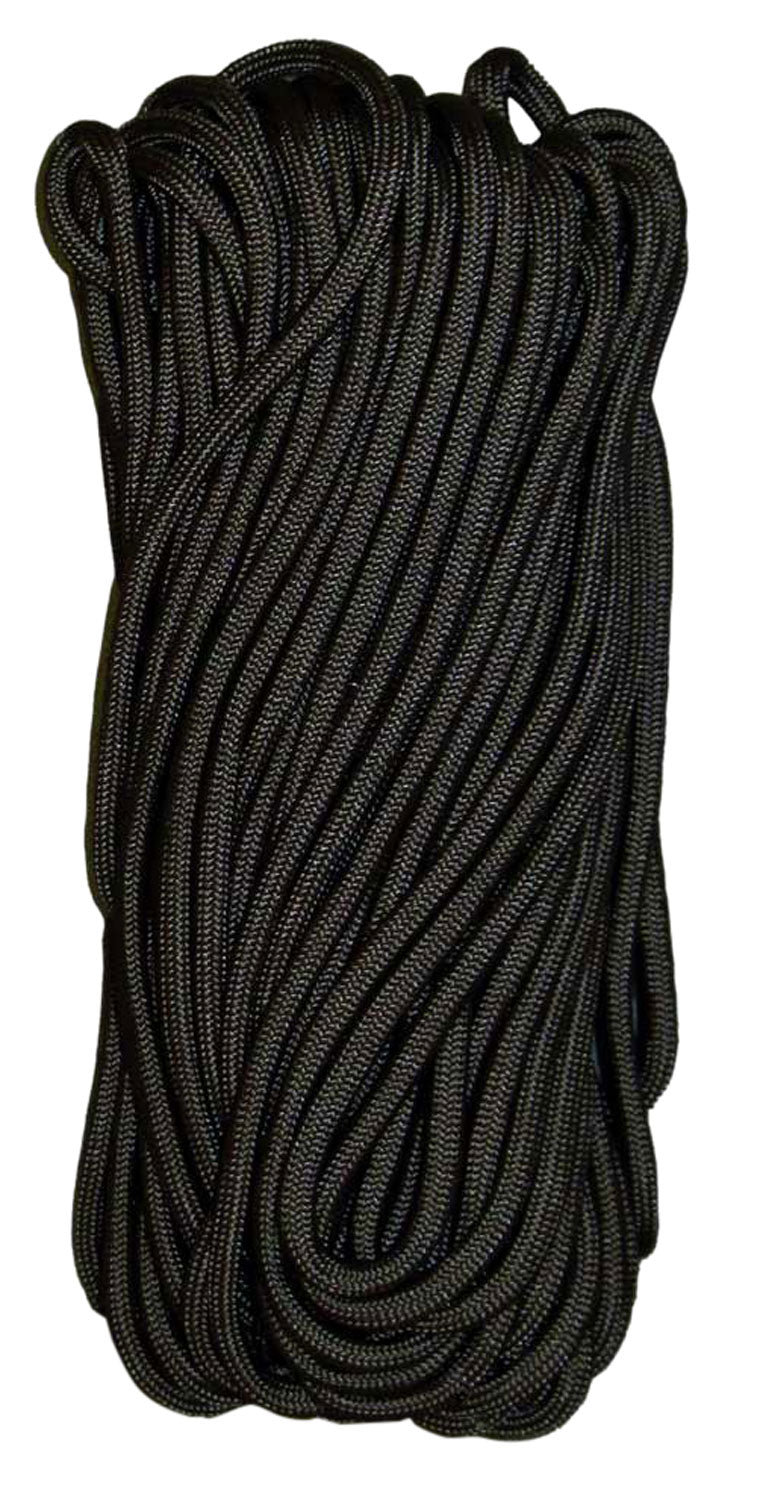 Tacshield 03000 Black 550 Cord Paracord 50' Seven Strand Abrasion Resistant