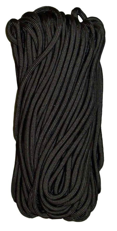 Tacshield 03000 Black 550 Cord Paracord 50' Seven Strand Abrasion Resistant