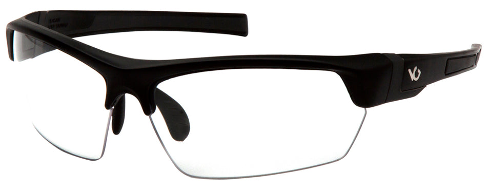 Pyramex Venture Gear Tensaw Adult Anti-Fog Anti-Scratch Clear Lens Half-Frame Safety Eyewear Black