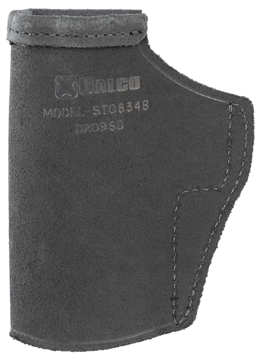 Galco STO834B Stow-N-Go Right Hand IWB Holster - Black Leather, Belt Clip, Glock 48/48 MOS/S&W M&P Shield EZ