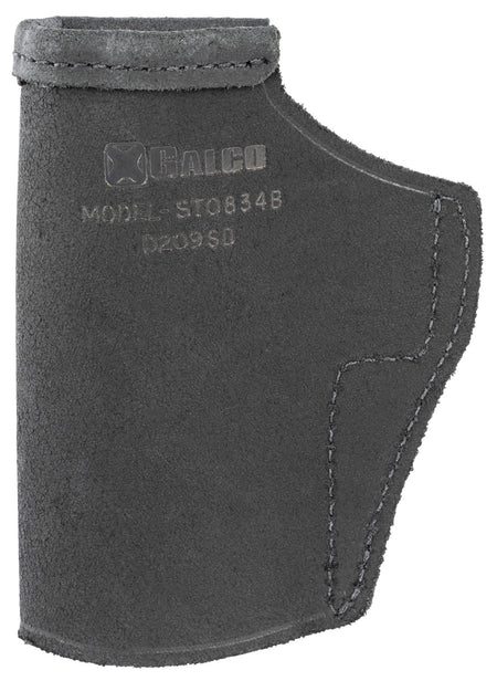 Galco STO834B Stow-N-Go Right Hand IWB Holster - Black Leather, Belt Clip, Glock 48/48 MOS/S&W M&P Shield EZ