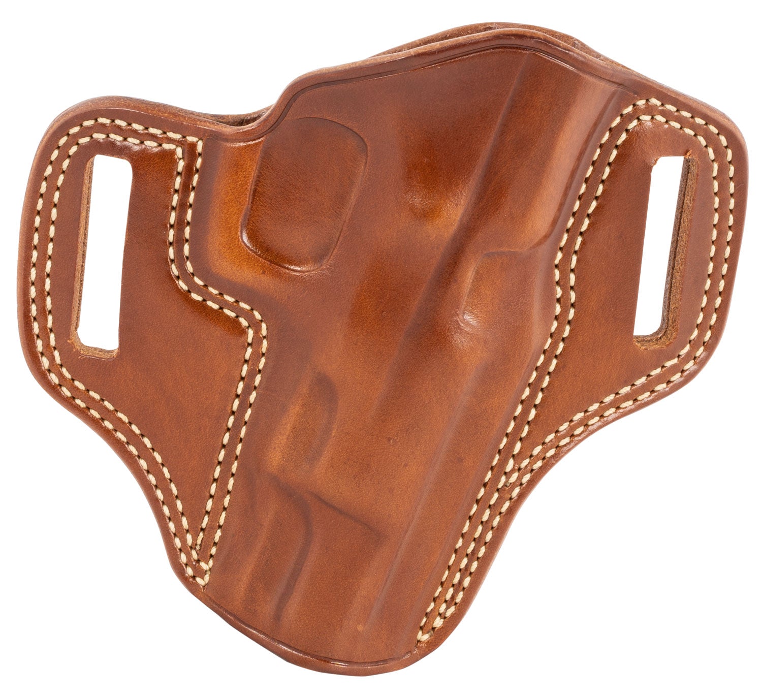 Galco CM222 Combat Master Right Hand OWB Holster - Tan Leather, Belt Slide, CZ 75B