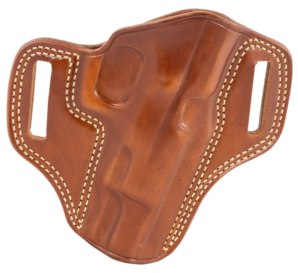 Galco CM222 Combat Master Right Hand OWB Holster - Tan Leather, Belt Slide, CZ 75B