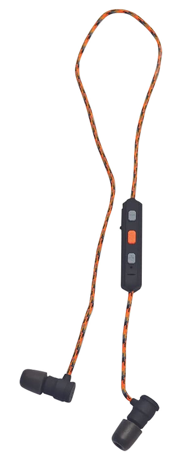 Walker's GWPRPBT Flexible Ear Bud Neckband Hearing Enhancer 30 NRR Behind the Neck Black
