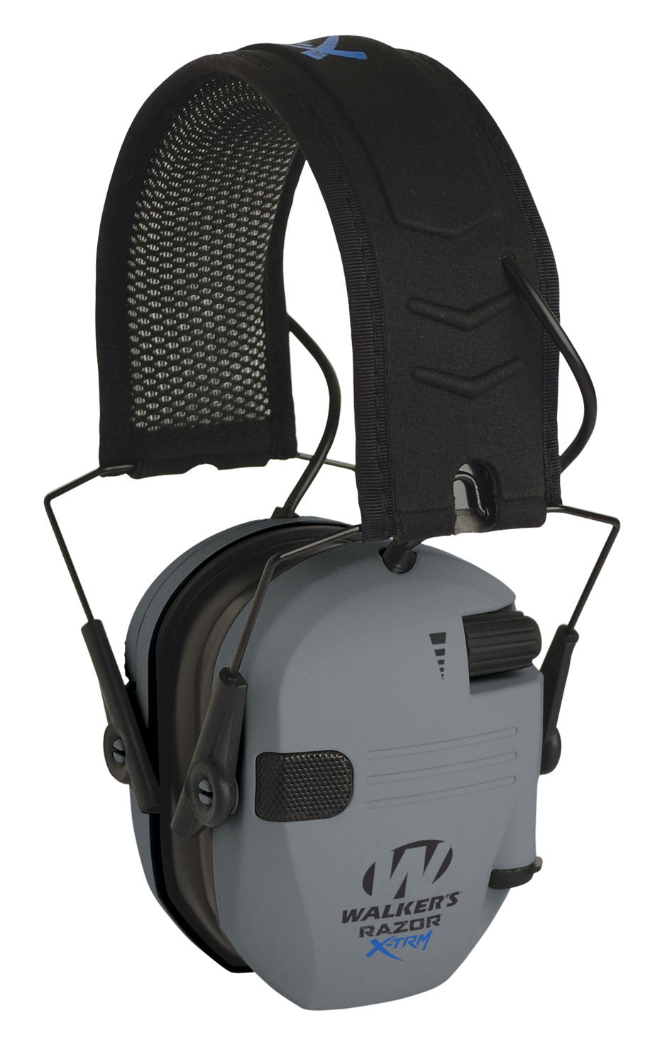 Walker's GWPXDRSEMG Razor X-TRM Digital Muff 21 NRR Gray/Black Polymer