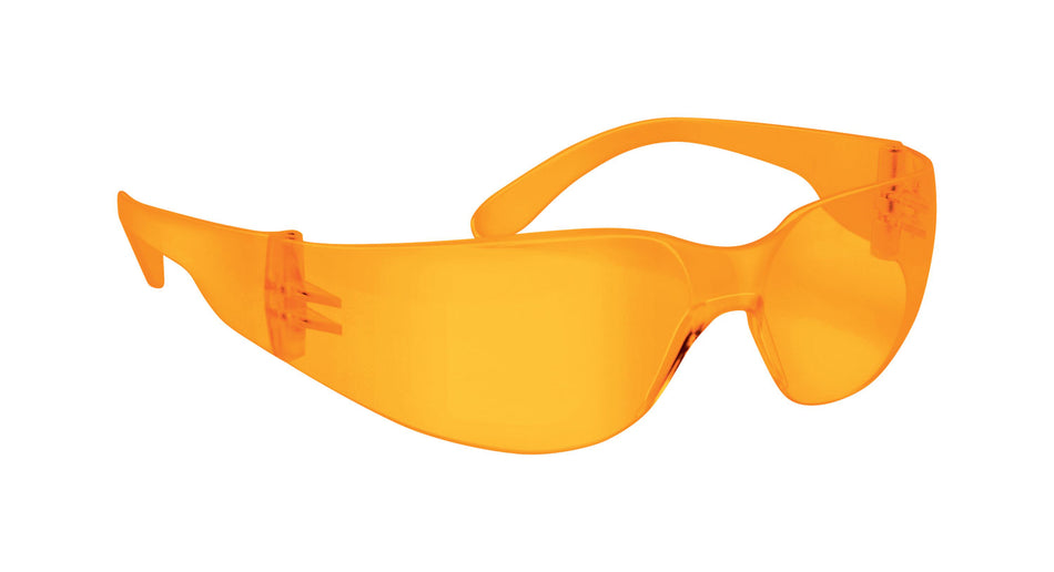 Walker's GWPWRSGLAM Clearview Adult Shooting Glasses, Amber Polycarbonate Lens, Amber Frame