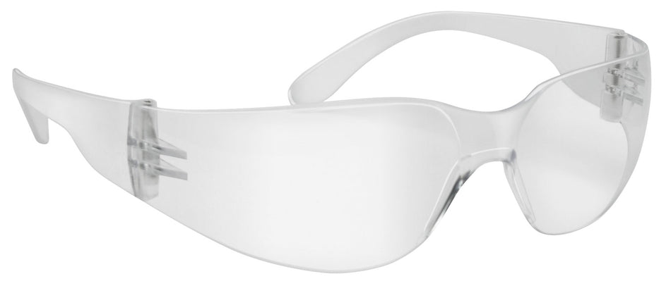 Walker's GWPWRSGLCL Clearview Adult Shooting Glasses, Clear Polycarbonate Lens, Clear Frame