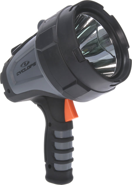 Cyclops 900HHS Rechargeable Handheld Spotlight 900 Lumen White Cree LED ABS Polymer 500m Range