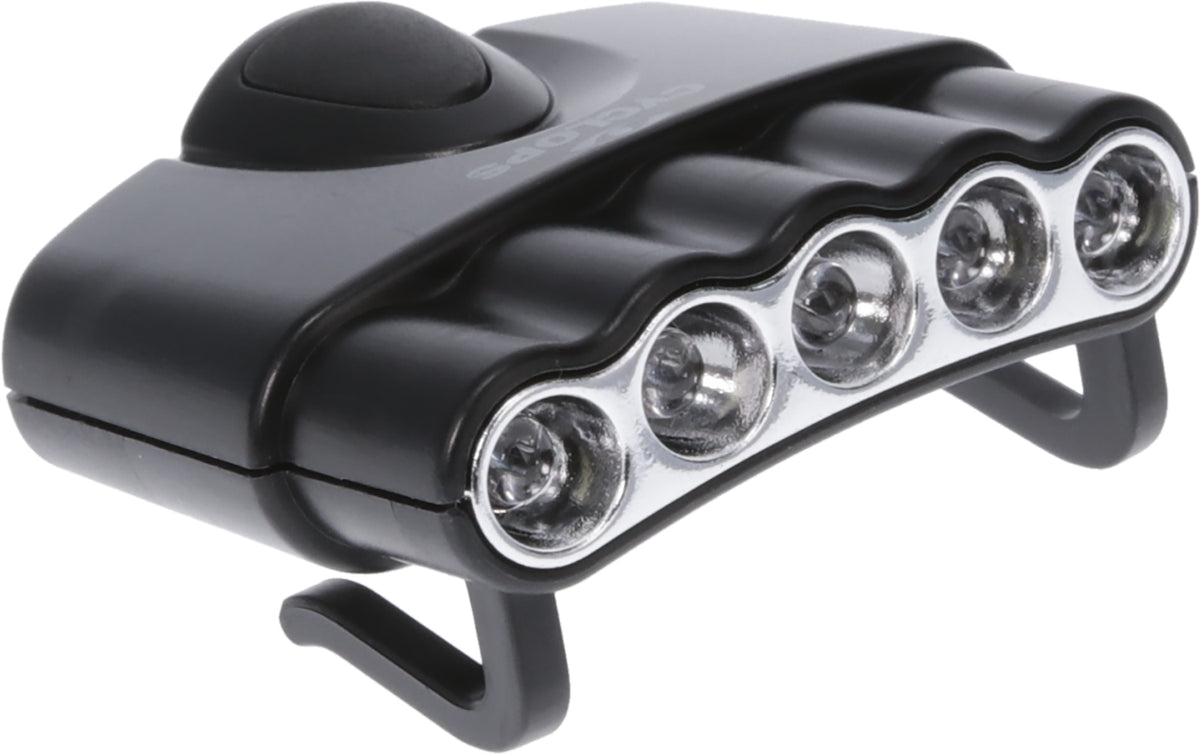 Cyclops Orion Tilt Cap Light CYCHC5W 30 Lumen White LED Clip-On
