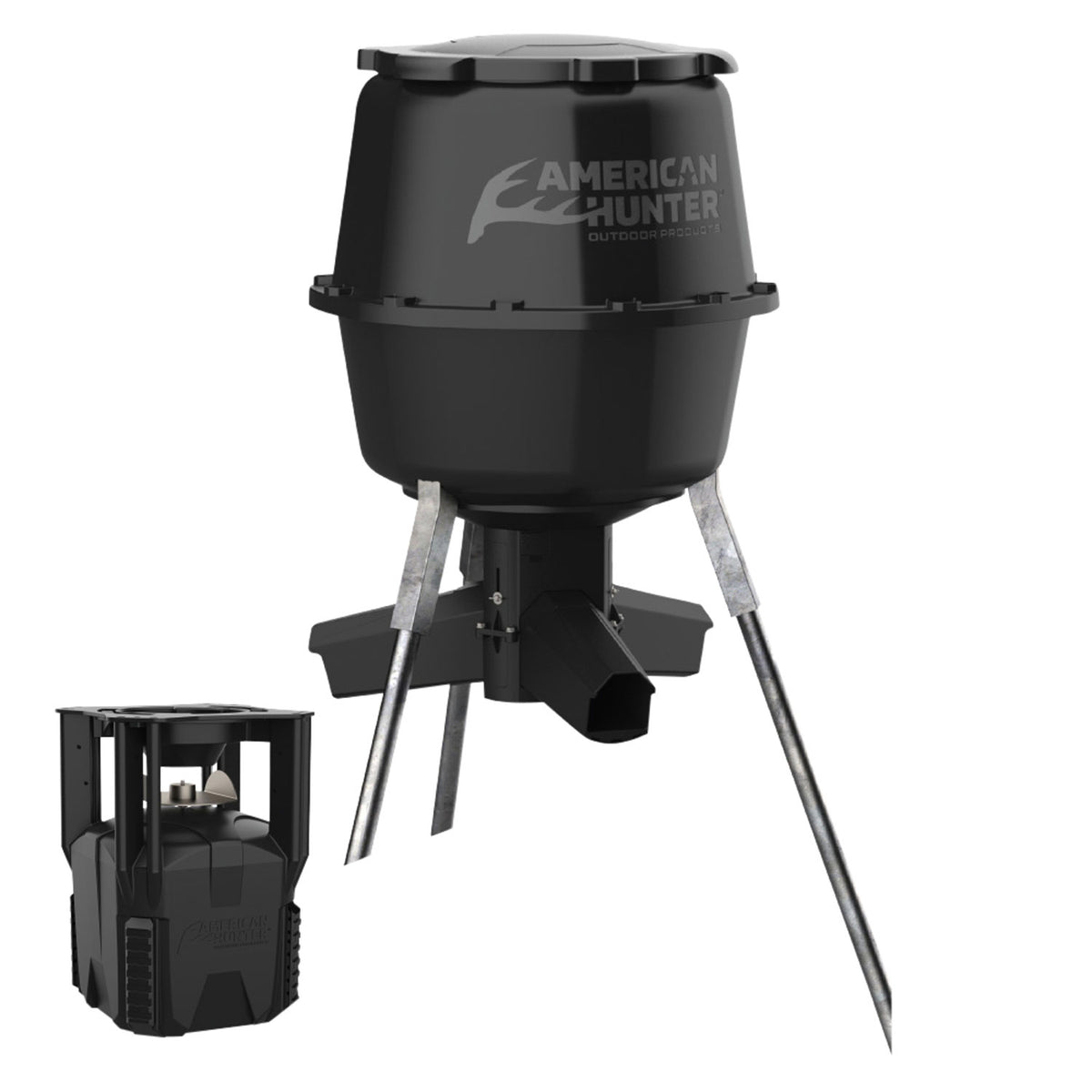 American Hunter XDE-Pro Feeder AH225XDE 30 Gallon Hopper 16 Programs 1-60 Sec Black
