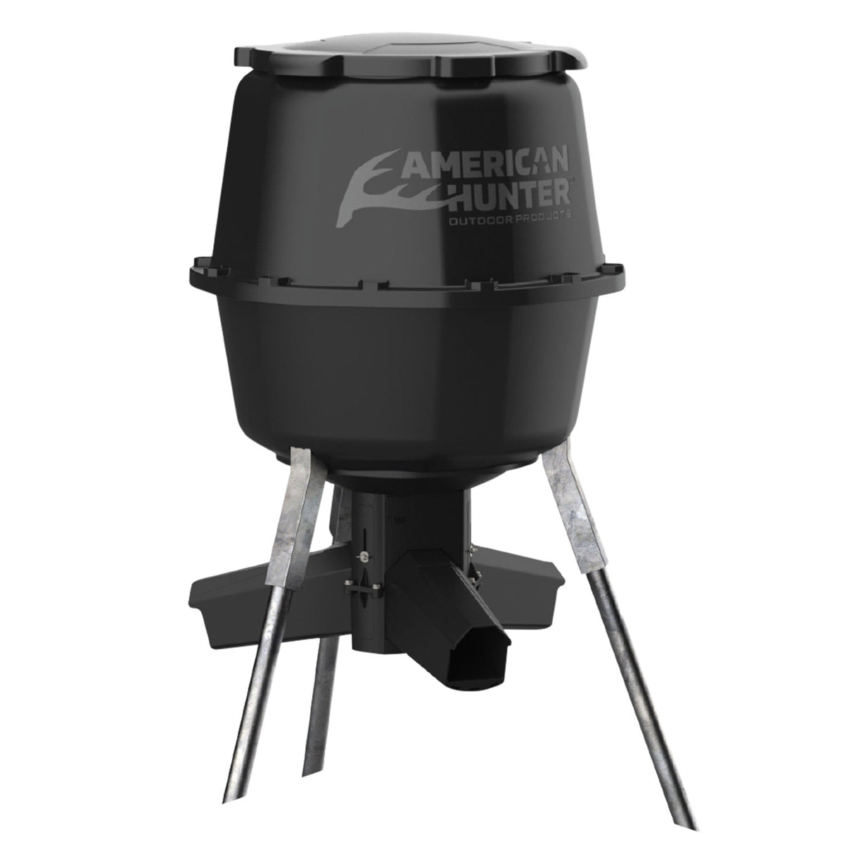 American Hunter Gravity Feeder AH225GRAV Nesting Hopper 30 Gallon No Timer Black