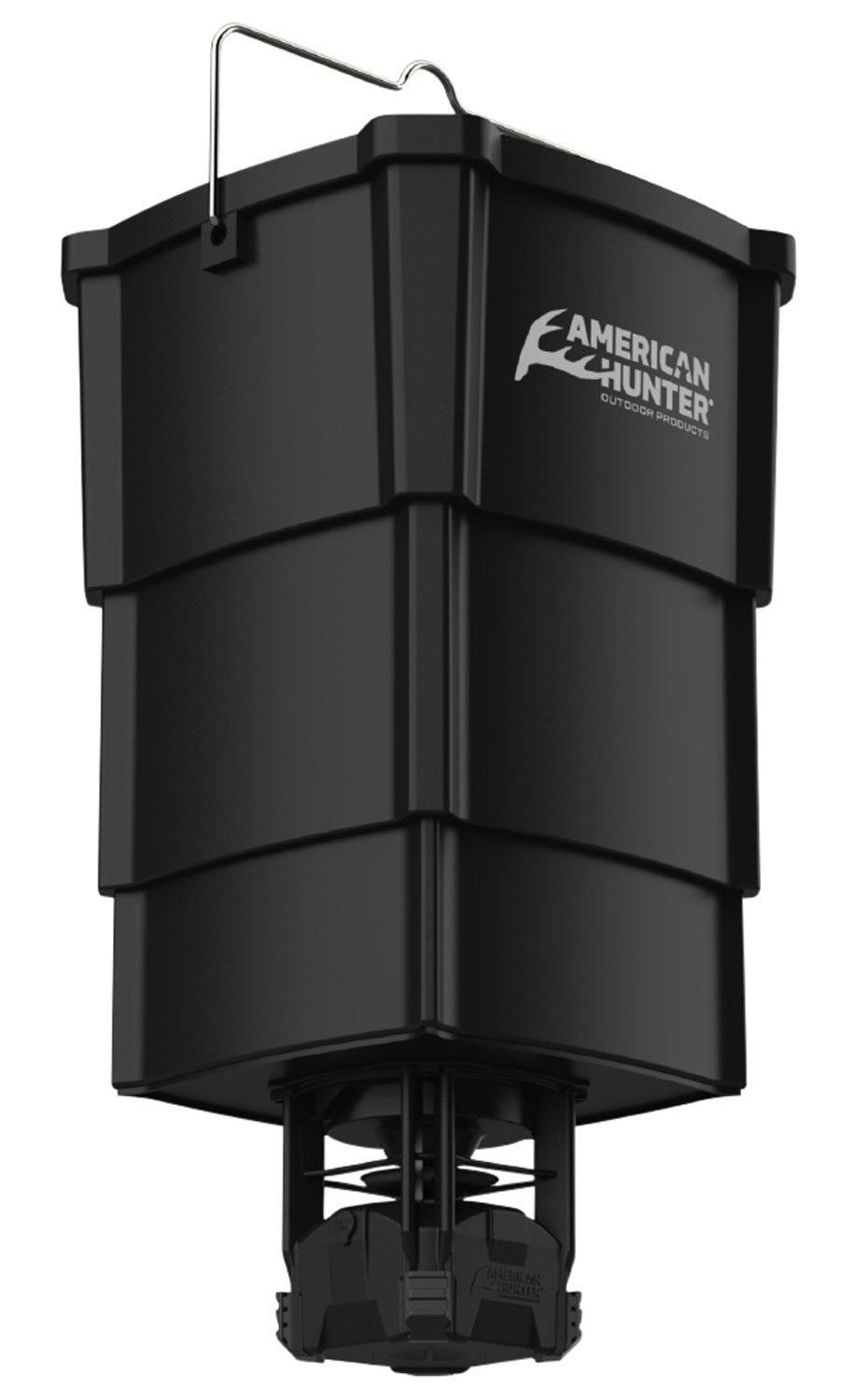 American Hunter AHNFECON Collapsible Nesting Hopper & Econ Feeder Kit, 5 Gallon, 16 Programs, 1-30 Second Duration, Black