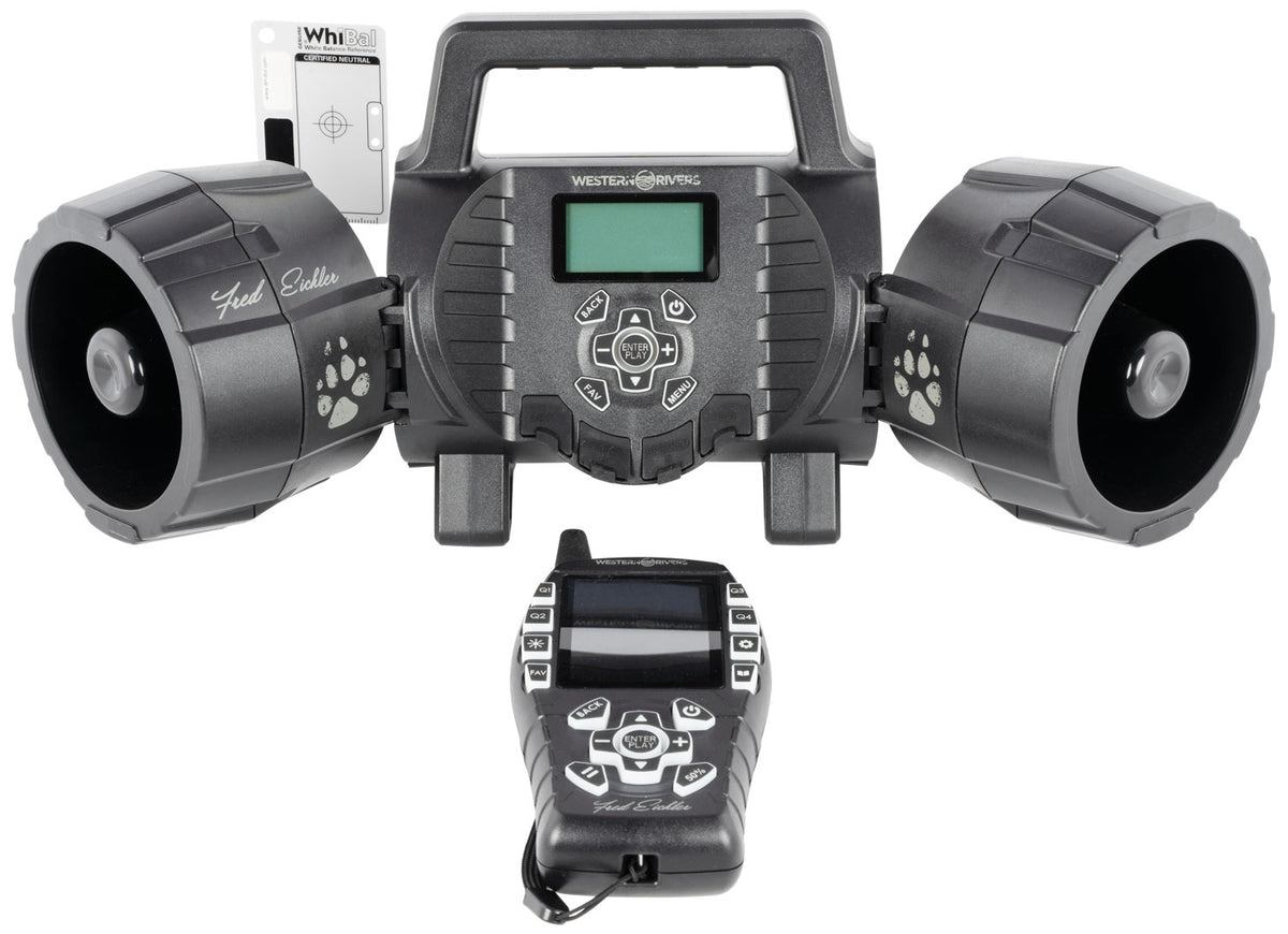 Western Rivers Eichler Dual Speaker Electronic Game Call, 80 Sounds, Remote Control
