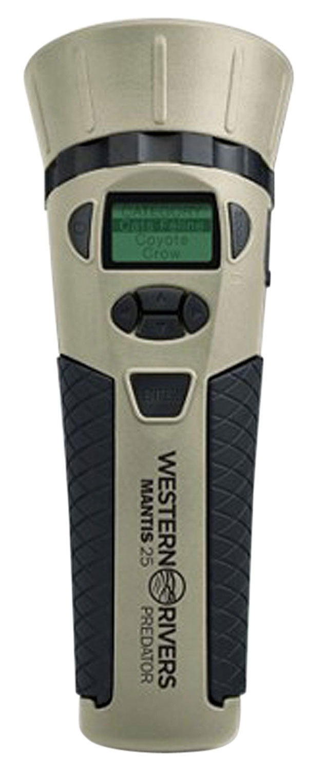 Western Rivers Mantis 25 Electronic Game Call, 25 Pre-Loaded Predator Sounds, Brown