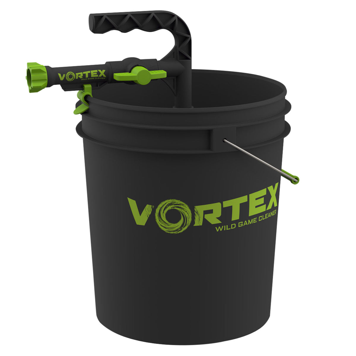 HME HMEGWSHRBKT Portable Wild Game Cleaner 3-Piece Design with Bucket