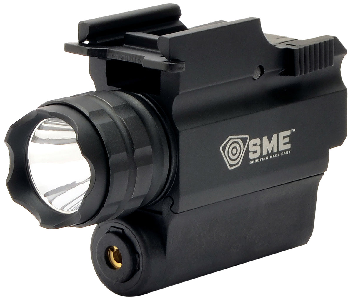 SME SMEWLLP Handgun LED Light and Red Laser Combo Black 250-Lumen Cree LED