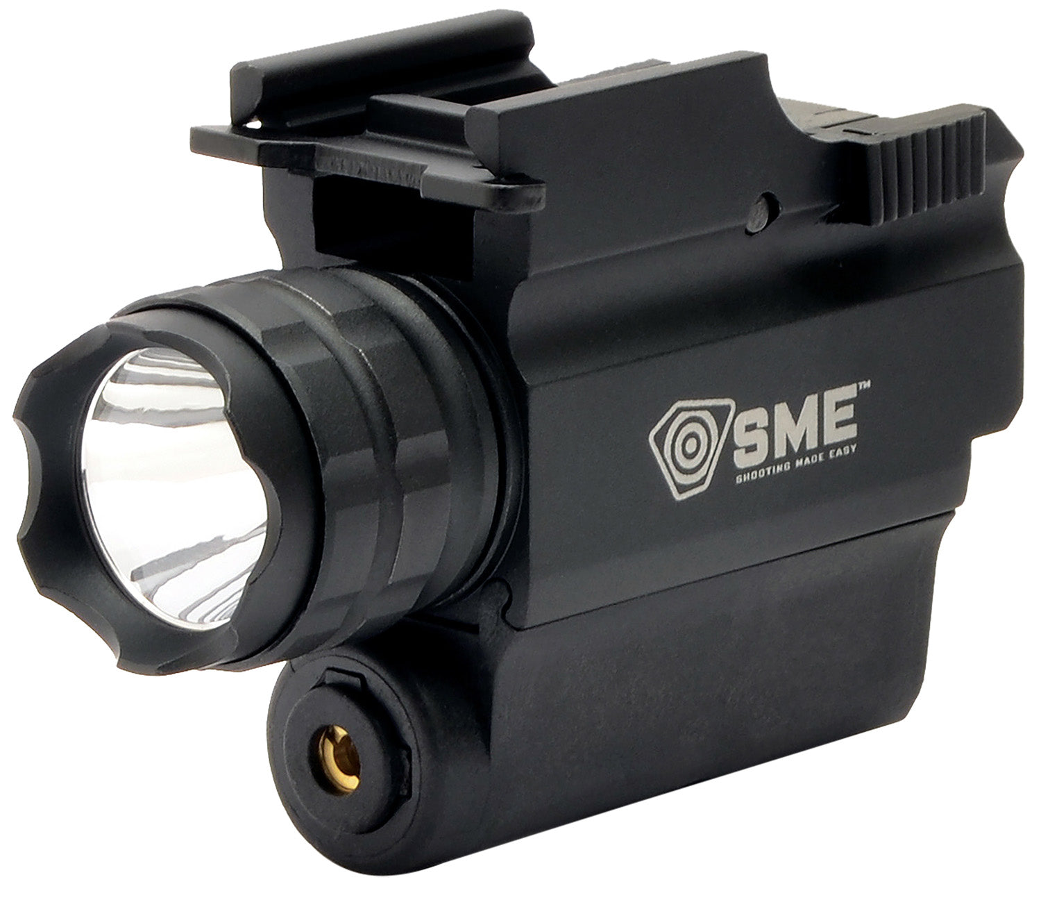 SME SMEWLLP Handgun LED Light and Red Laser Combo Black 250-Lumen Cree LED