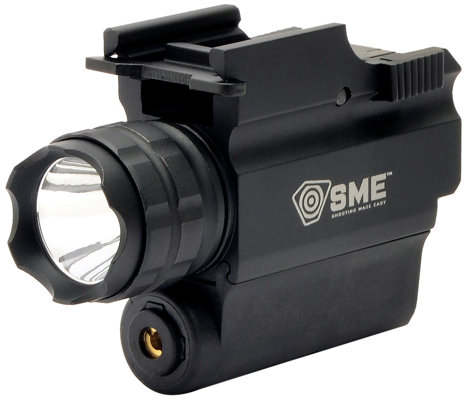 SME SMEWLLP Handgun LED Light and Red Laser Combo Black 250-Lumen Cree LED