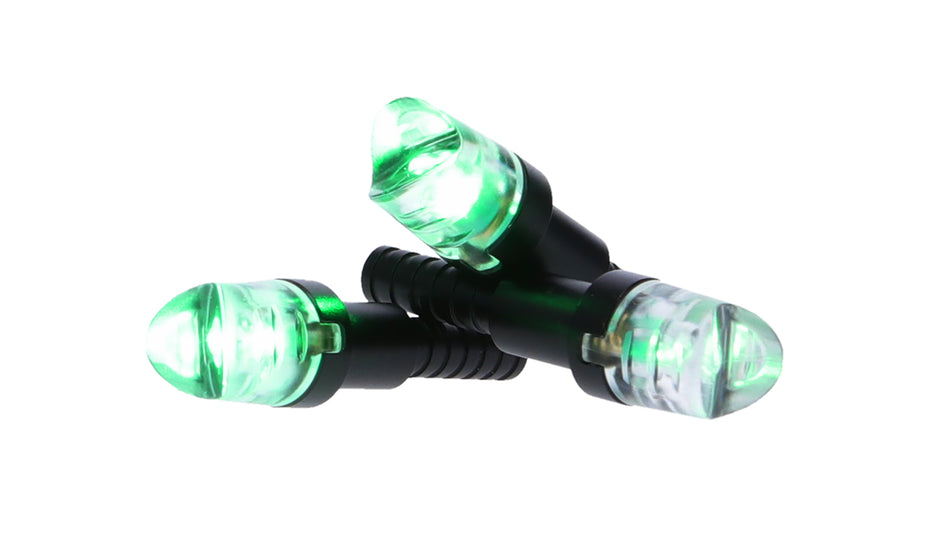 NAP Thunderglo NAPILLNGR Lighted Arrow Nock Green Polycarbonate Aluminum Shaft 6-Pack