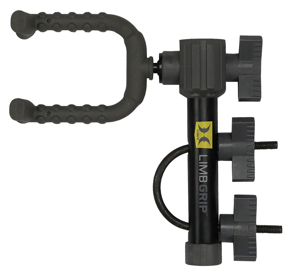 Hawk HWK3019 Limb Grip Tree Stand Bow Holder with U-Bolt Mount and Silent-Grip Limb Fork