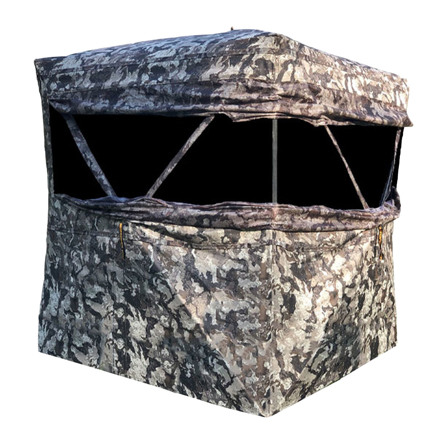Muddy Infinity 2-Person Ground Blind MUDINFBLND2 Memory Wire Windows Veil Camo