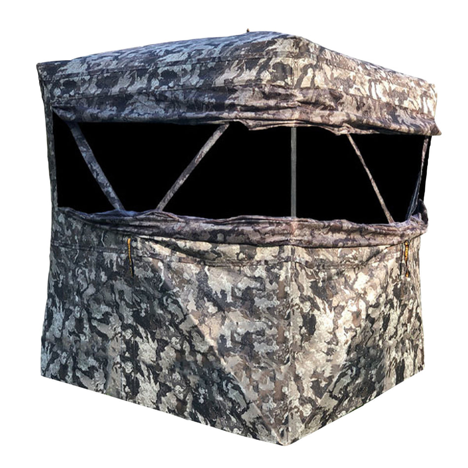 Muddy Infinity 2-Person Ground Blind MUDINFBLND2 Memory Wire Windows Veil Camo